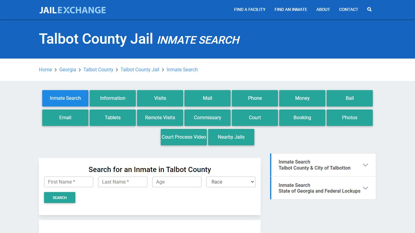 Talbot County Jail, GA Inmate Search: Roster & Mugshots